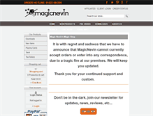 Tablet Screenshot of magicnevin.com